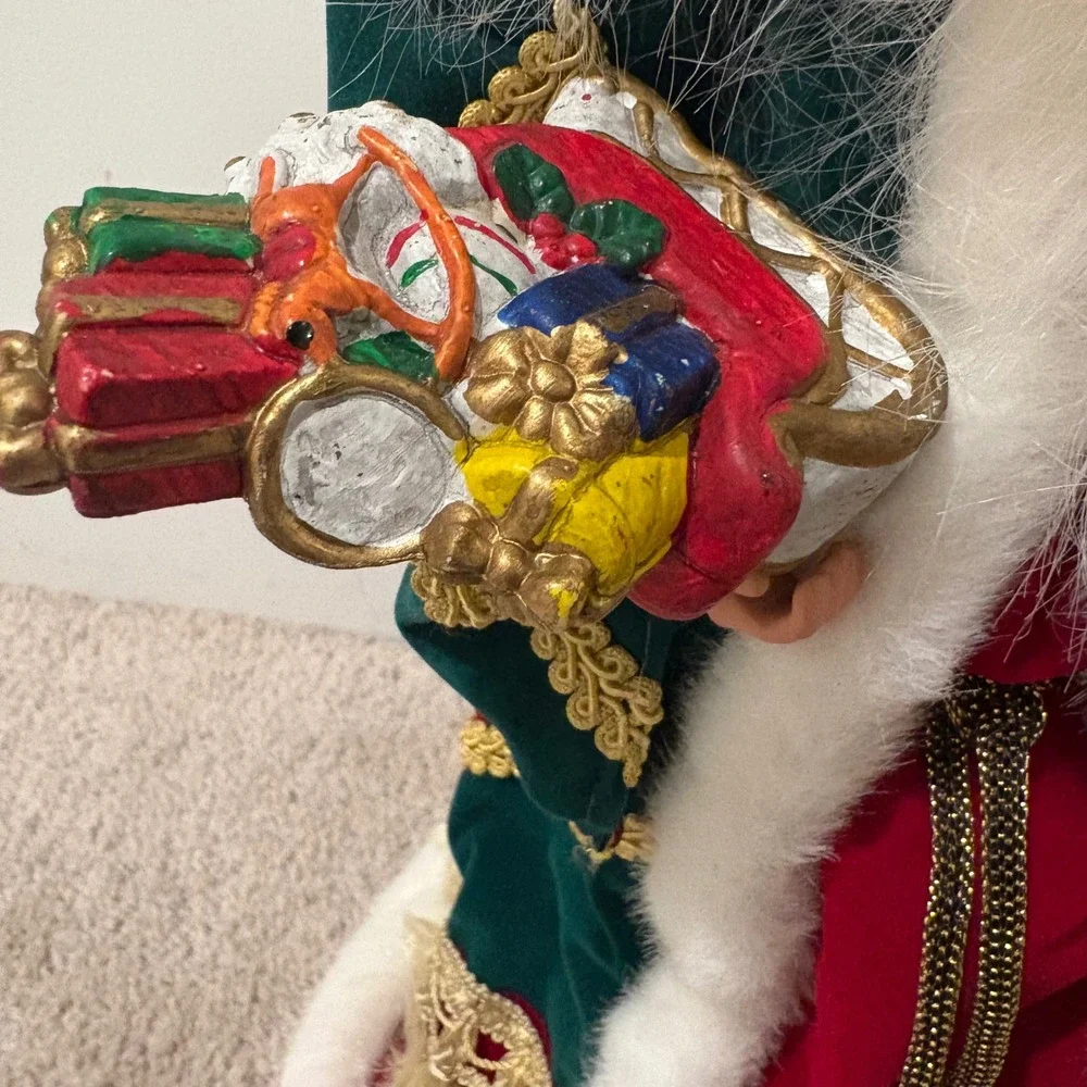 Santa Claus Christmas Tree Topper‎ or Stand Alone Decoration Old World 18